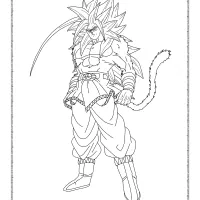 goku super saiyan coloring sheet