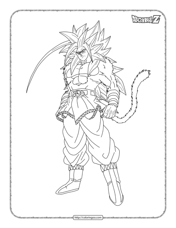 Goku Super Saiyan Coloring Sheet 1 goku super saiyan coloring sheet