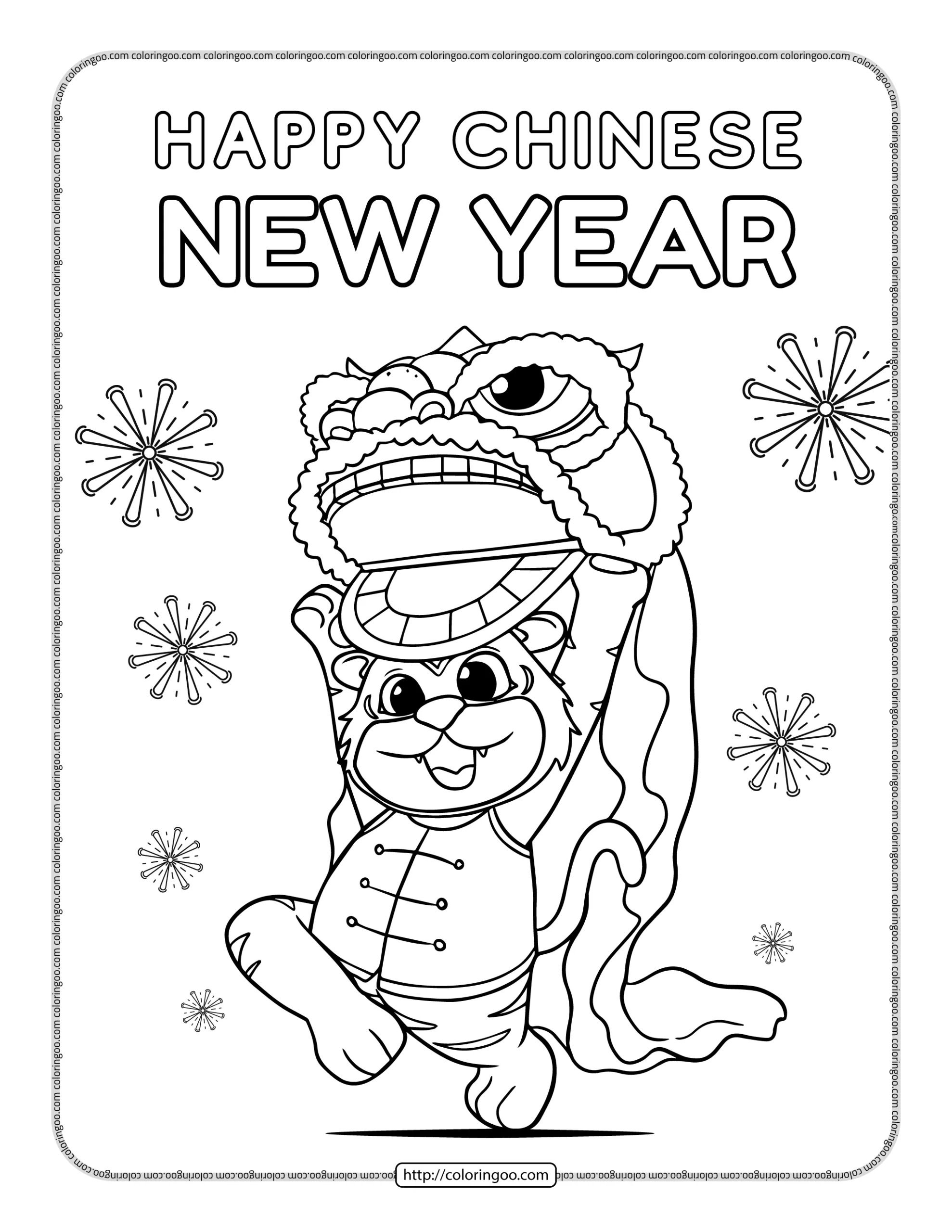 happy chinese new year coloring pages happy chinese new year coloring pages