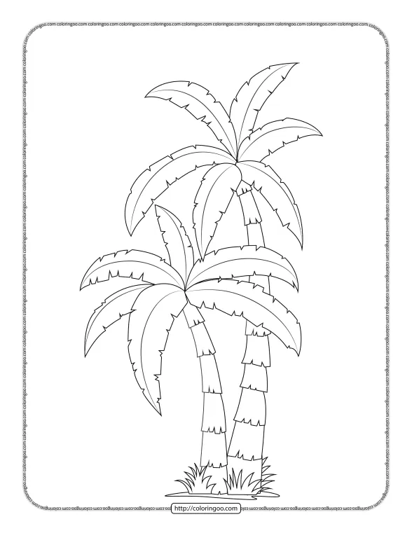 Palm Tree Coloring Pages 1 palm tree coloring pages