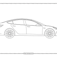 Printable Cars Tesla Model 3 Coloring Pages 61 printable cars tesla model 3 coloring pages