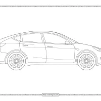 Printable Cars Tesla Model Y Coloring Pages 66 printable cars tesla model y coloring pages