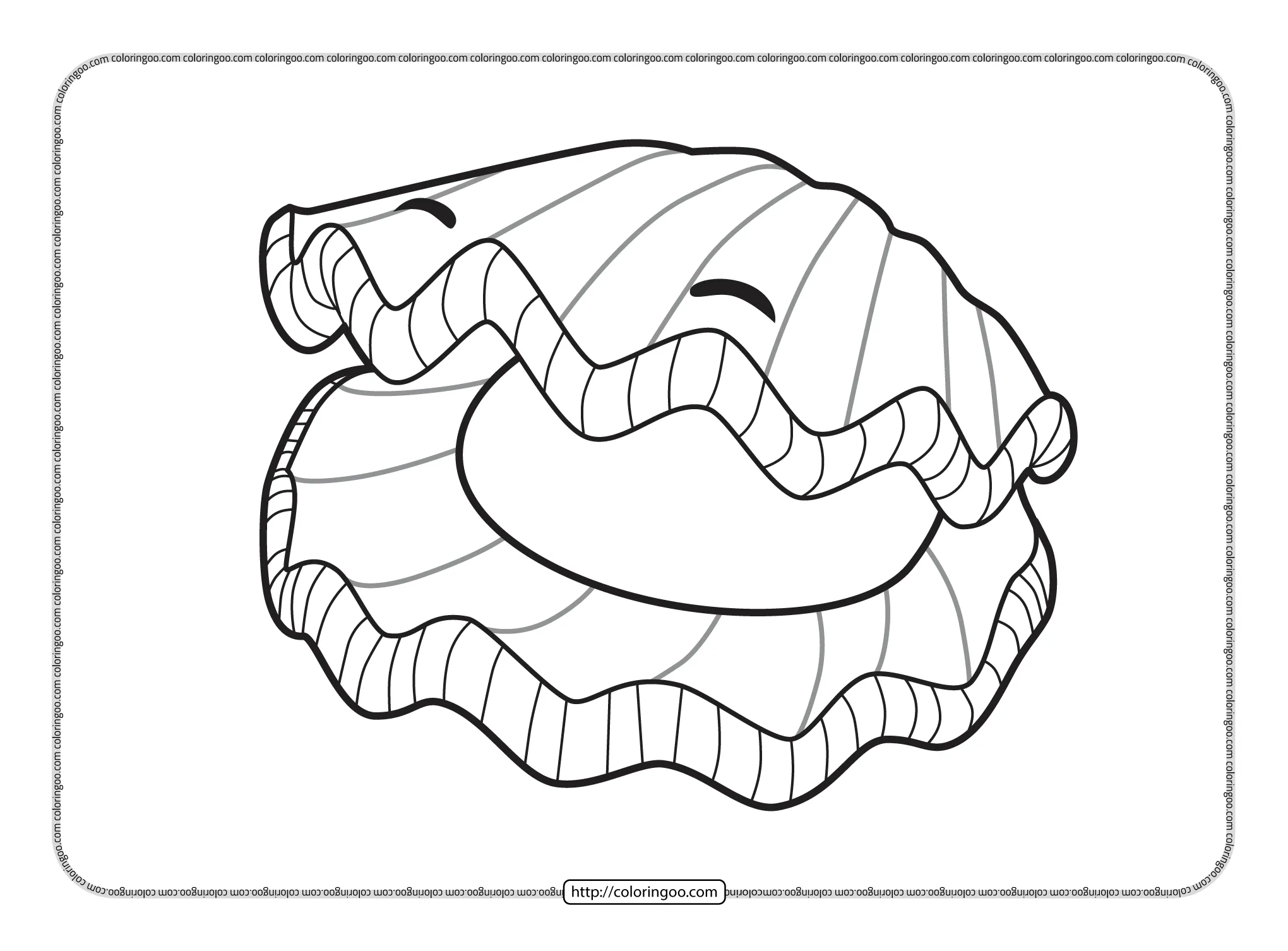 printable giant clam coloring pages printable giant clam coloring pages