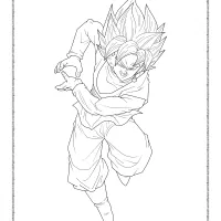 printable goku coloring pages