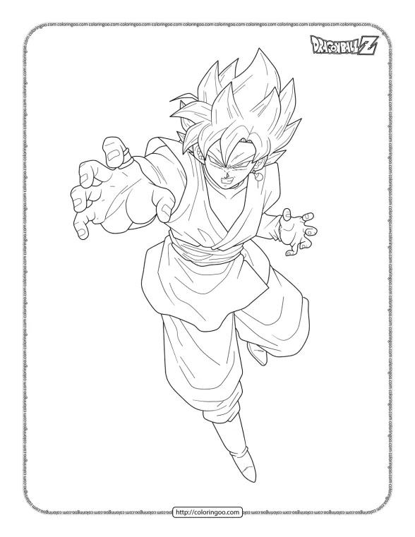 Printable Goku Coloring Sheet 1 printable goku coloring sheet
