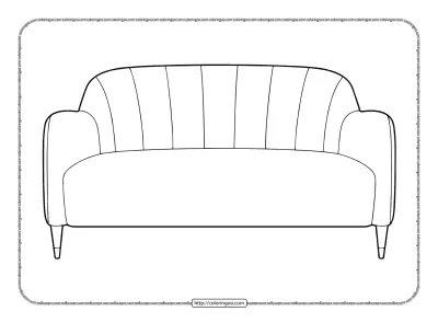 Printable Sofa Coloring Pages