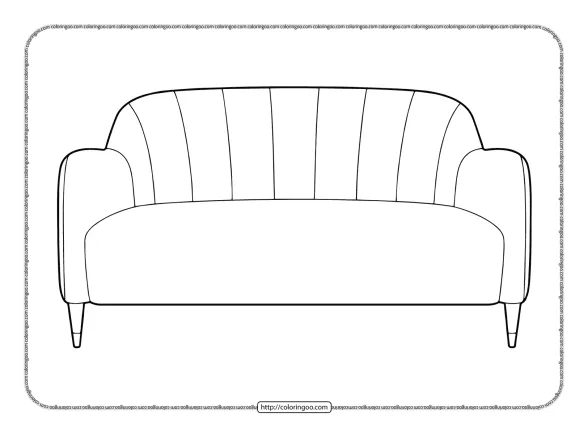 printable sofa coloring pages