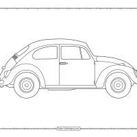 Printable VW Beetle Type I Pdf Coloring Pages 60 printable vw beetle type i pdf coloring pages