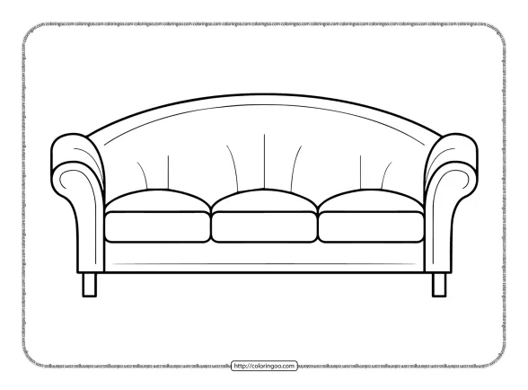 sofa coloring pages