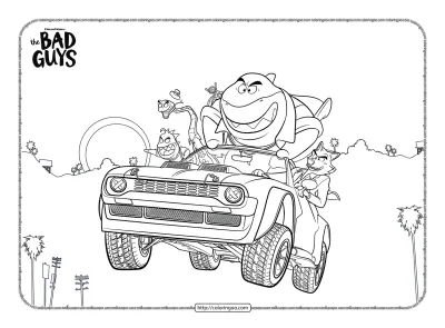 The Bad Guys Coloring Activities for Kids