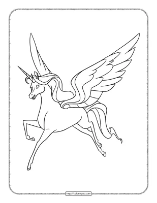 Alicorn Swift Wind Coloring Pages