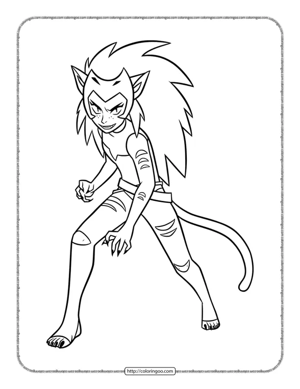 Catra from She-Ra Coloring Pages 1 catra from she ra coloring pages
