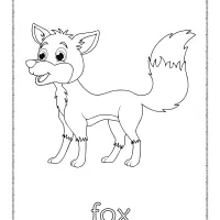 Cute Fox Coloring Sheet 11 cute fox coloring sheet