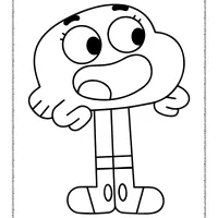 gumball darwin coloring pages for kids