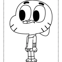 gumball watterson coloring pages
