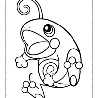 pokemon politoed pdf coloring page