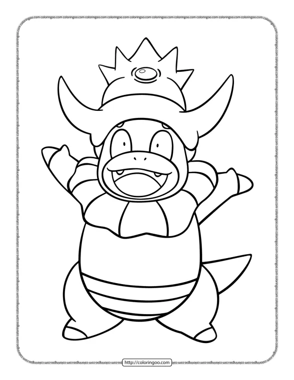 pokemon slowking pdf coloring pages