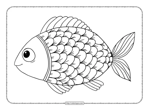 Printable Fish Colouring Pages 1 printable fish colouring pages