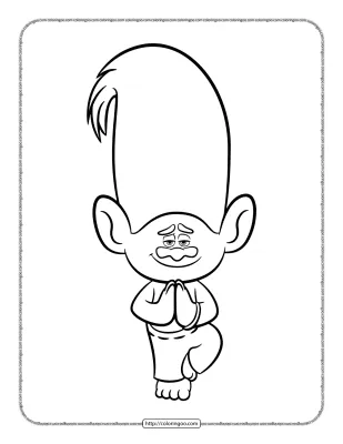 Printable Trolls Creek Pdf Coloring Pages