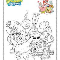 spongebob squarepants and friends coloring pages