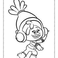 Trolls DJ Suki Dancing Coloring Pages 35 trolls dj suki dancing coloring pages