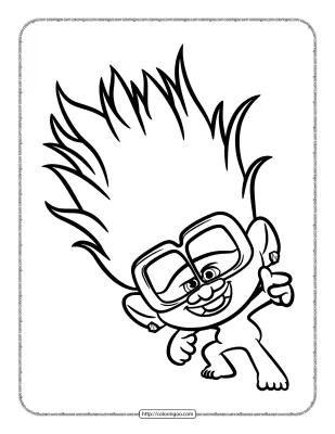 Trolls Tiny Diamond Coloring Pages