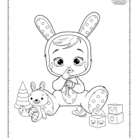cry babies coney coloring pages