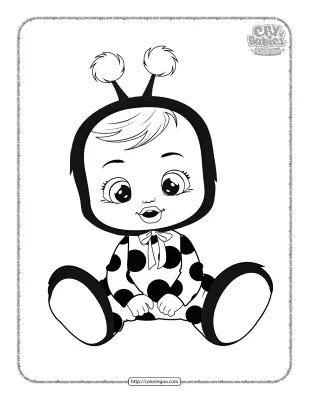 Free Printable Cry Babies Lady Coloring Pages