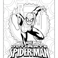 marvel ultimate spider man coloring sheet