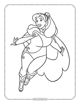 Princess Spinnerella Pdf Coloring Pages