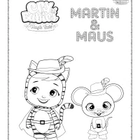 cry babies martin and maus coloring page