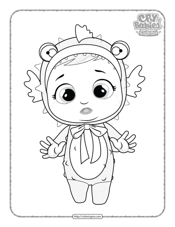 Cry Babies Nellie Coloring Pages 1 cry babies nellie coloring pages