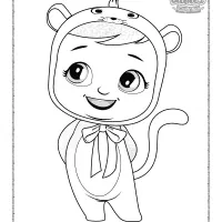 cry babies paty coloring pages