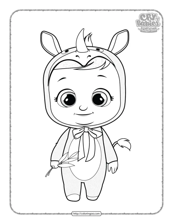 Cry Babies Sasha Coloring Pages 1 cry babies sasha coloring pages