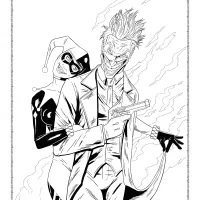 joker and harley quinn coloring pages