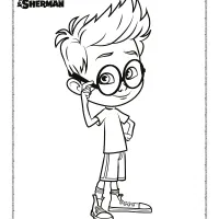 mr peabody and sherman coloring pages