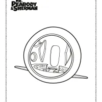mr peabody and sherman wabac coloring page