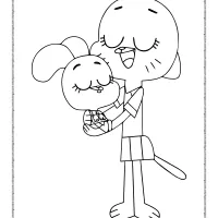 nicole watterson loves her childrens coloring page