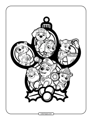 Paw Patrol and Friends Holiday Ornaments