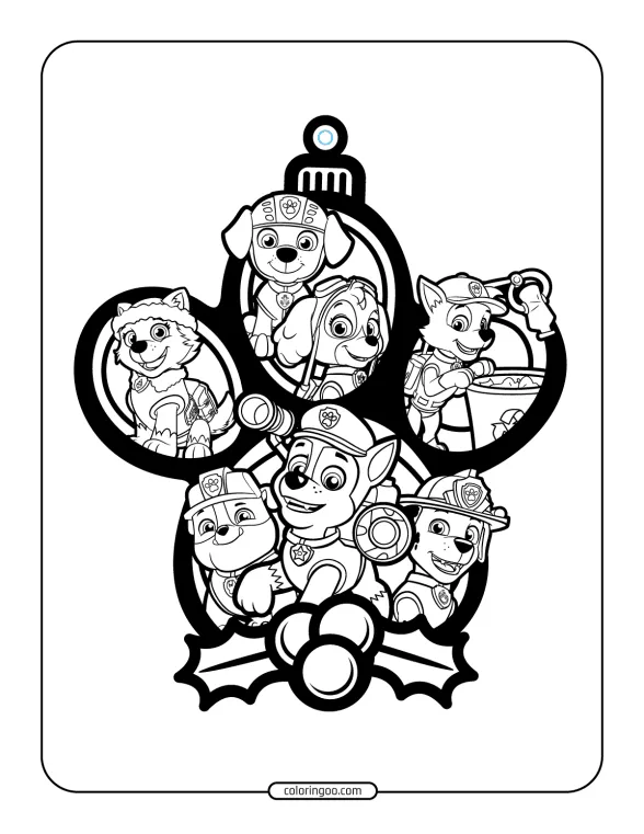 Paw Patrol and Friends Holiday Ornaments 1 paw patrol and friends holiday ornaments