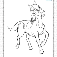 Spirit Riding Free Boomerang Coloring Page 10 spirit riding free boomerang coloring page