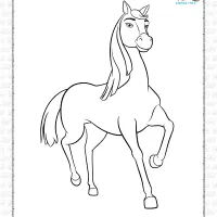 Spirit Riding Free Chica Linda Coloring Page 8 spirit riding free chica linda coloring page