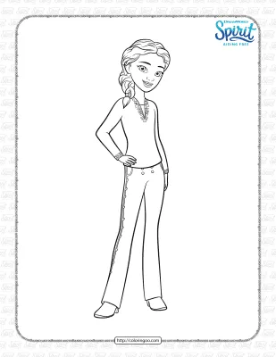Spirit Riding Free Pru Coloring Pages