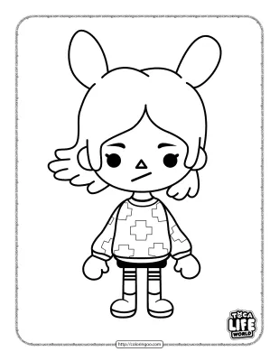 Toca Life Rita Coloring Pages