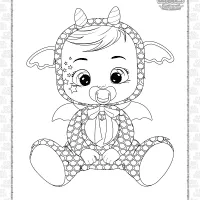 cry babies bruny coloring pages