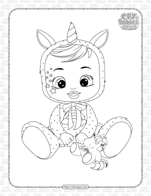 Cry Babies Dreamy Coloring Pages