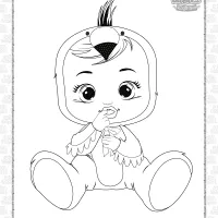 cry babies fancy coloring pages