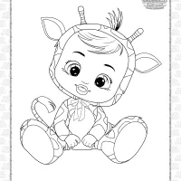 cry babies gigi coloring pages