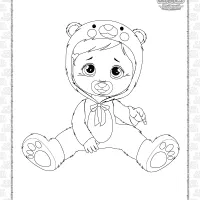 cry babies kristal coloring pages