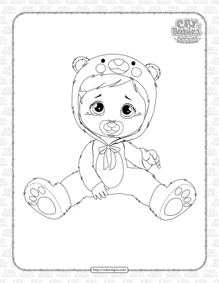 Cry Babies Kristal Coloring Pages